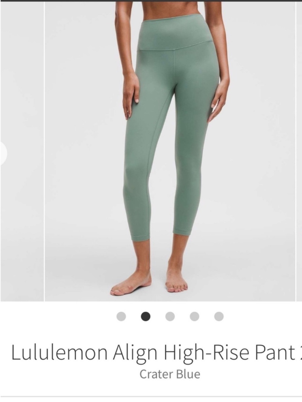 NWT Lululemon Align High Rise Tights 25" Crater Blue Sz 4